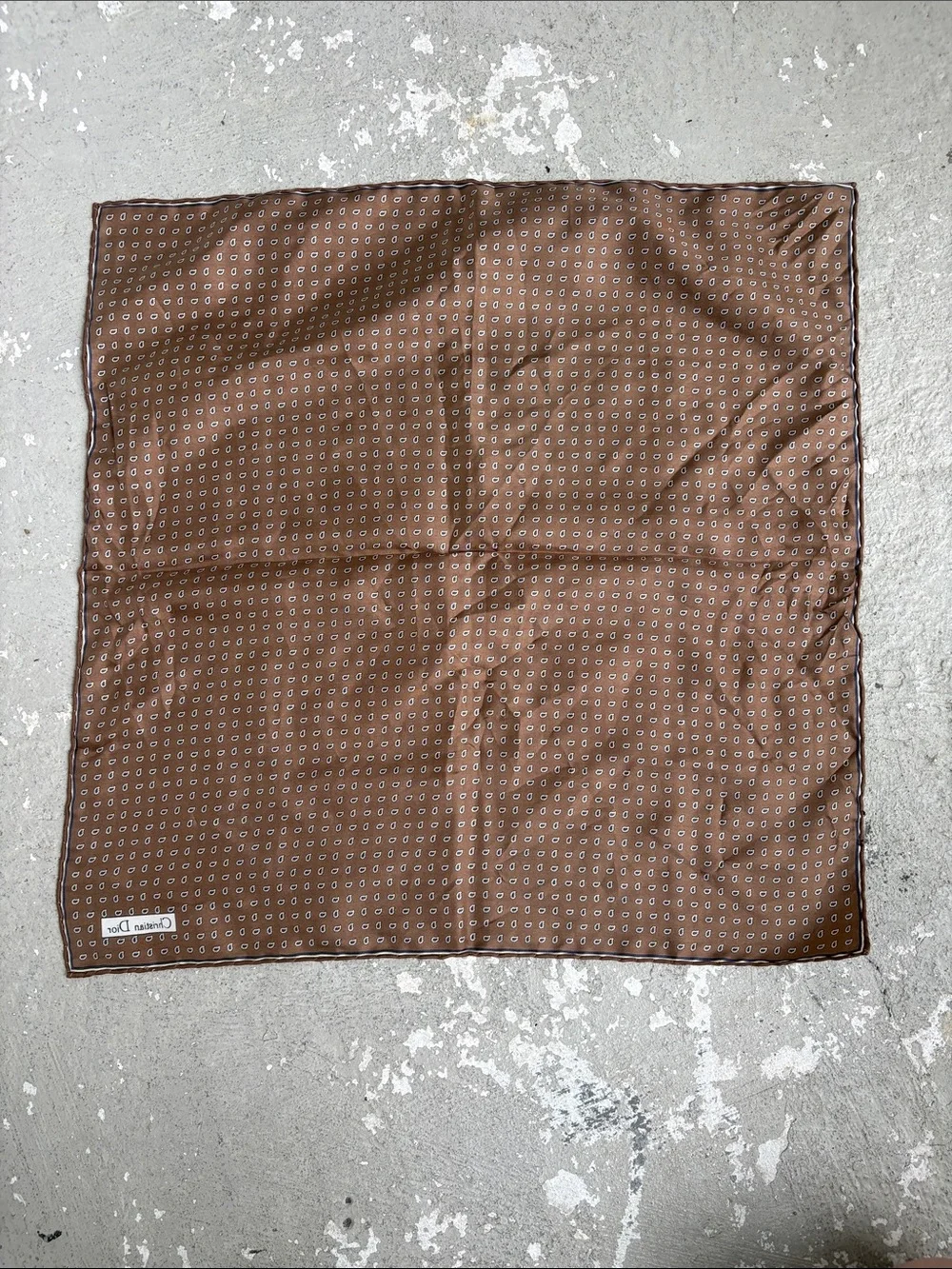 Christian Dior silk Men’s pocket square